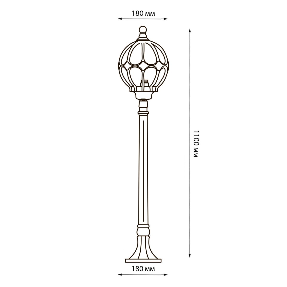 Ландшафтный светильник Uniel UUL-T90B 60W/E27 IP54 GOLD UL-00007880