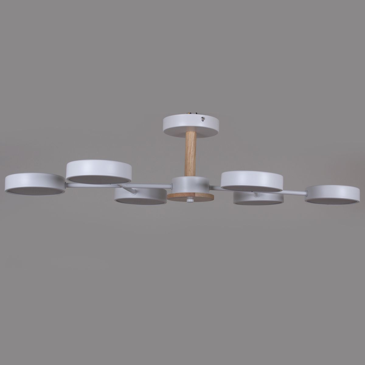 Люстра на штанге Reluce 03335-0.3-06 WH+WOOD