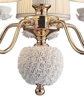 Подвесная люстра Lumien Hall Эрин 1030/5H-GD-WT