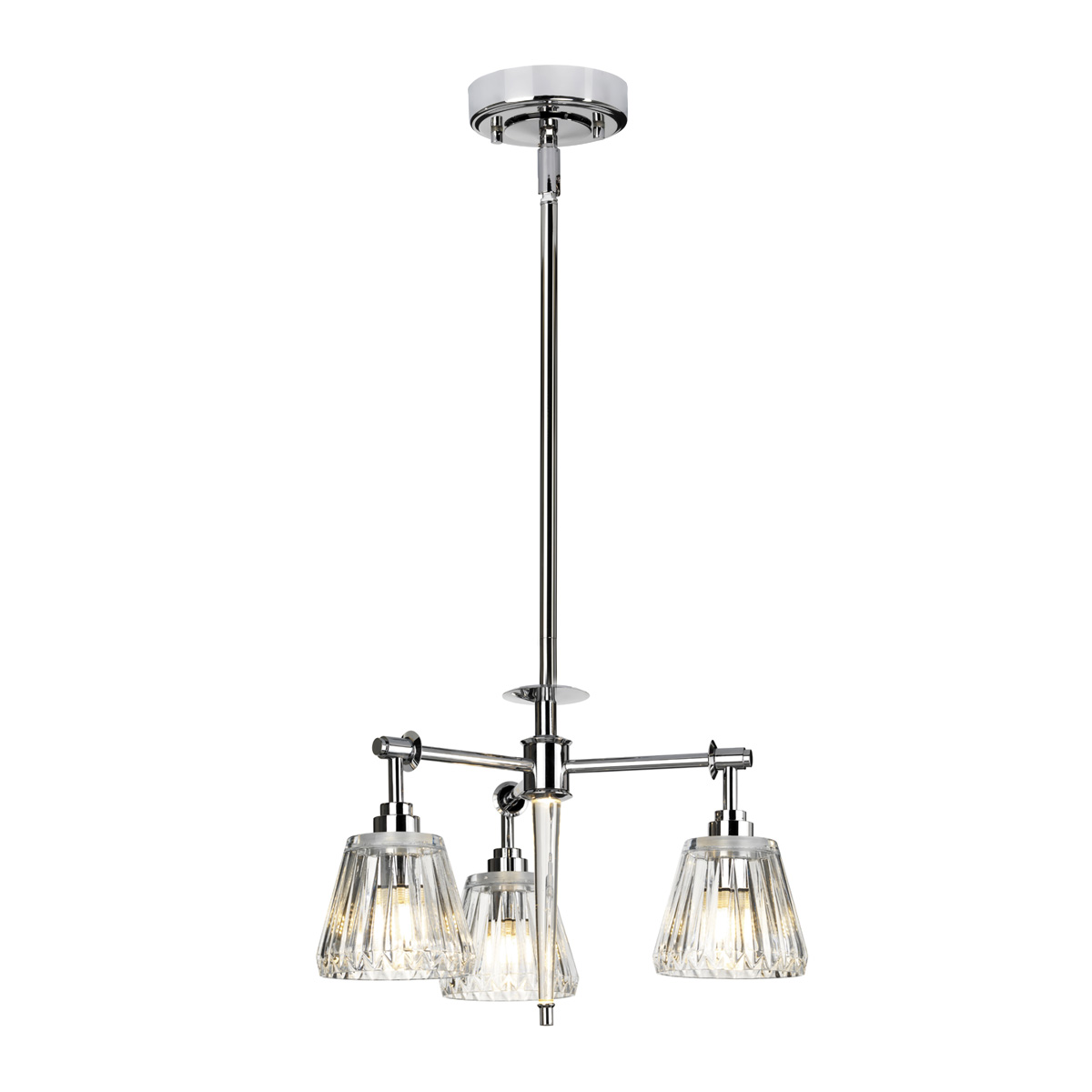 Люстра на штанге Elstead Lighting Agatha BATH-AGATHA3P-PC