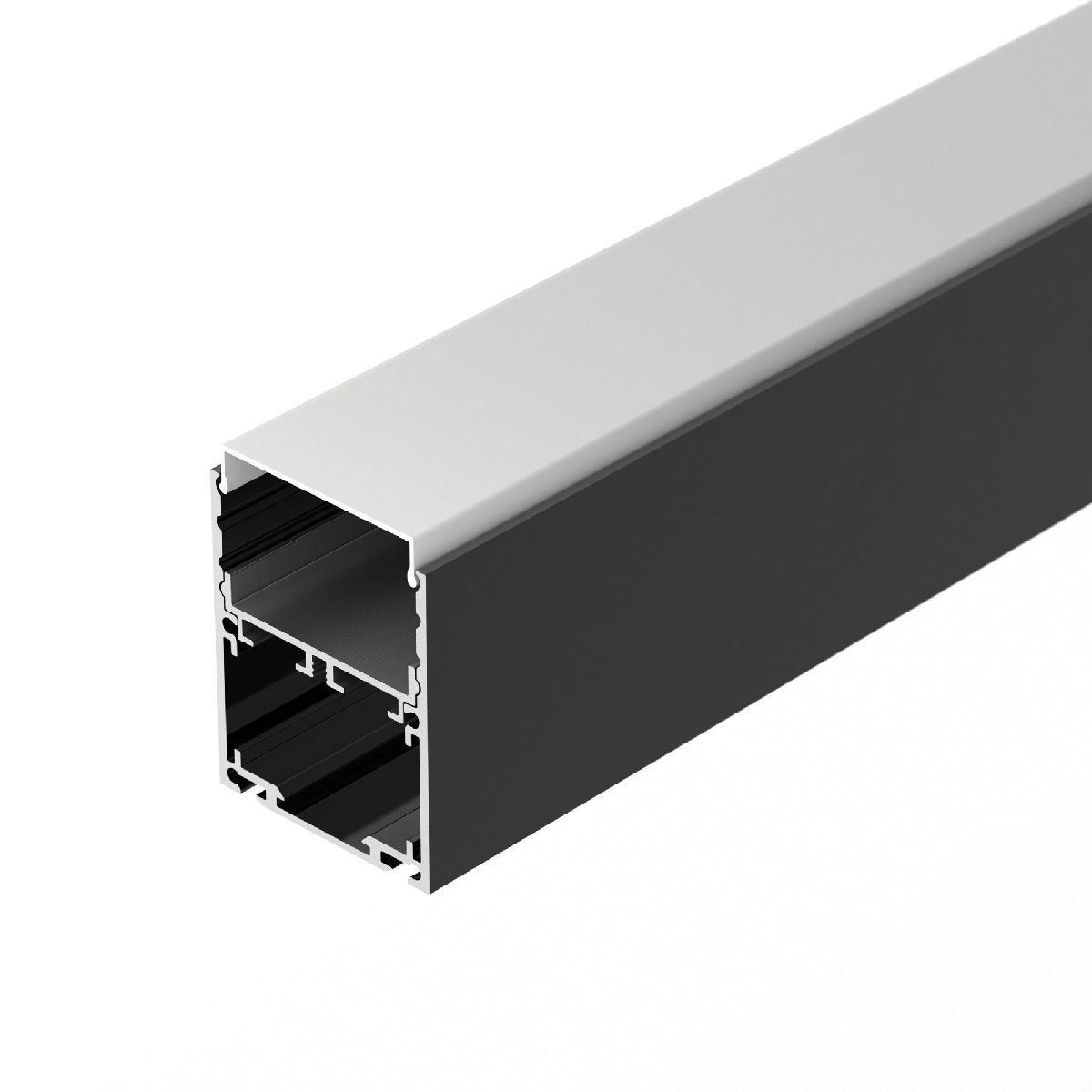Алюминиевый профиль Arlight SL-LINE-4050-3L-2000 ANOD BLACK 044670
