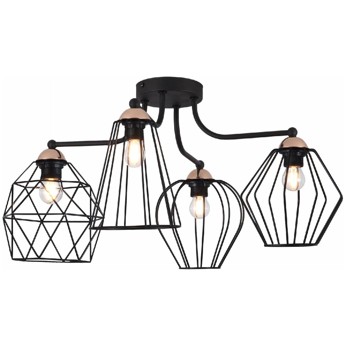 Потолочная люстра Illumico IL2001-4C-05 BK ROSE GD