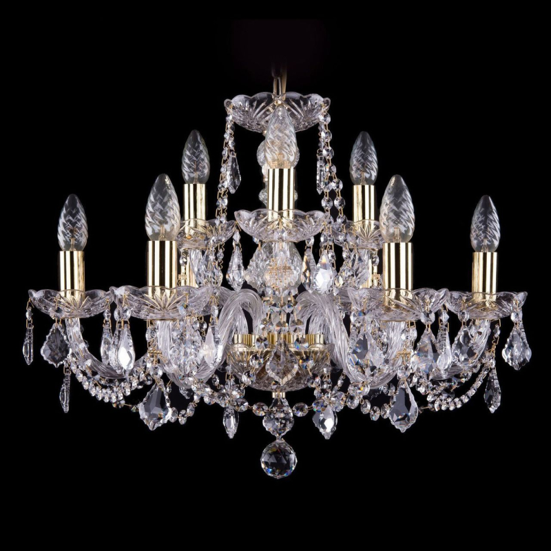 Подвесная люстра Bohemia Ivele 1402/6+3/195/G/Leafs