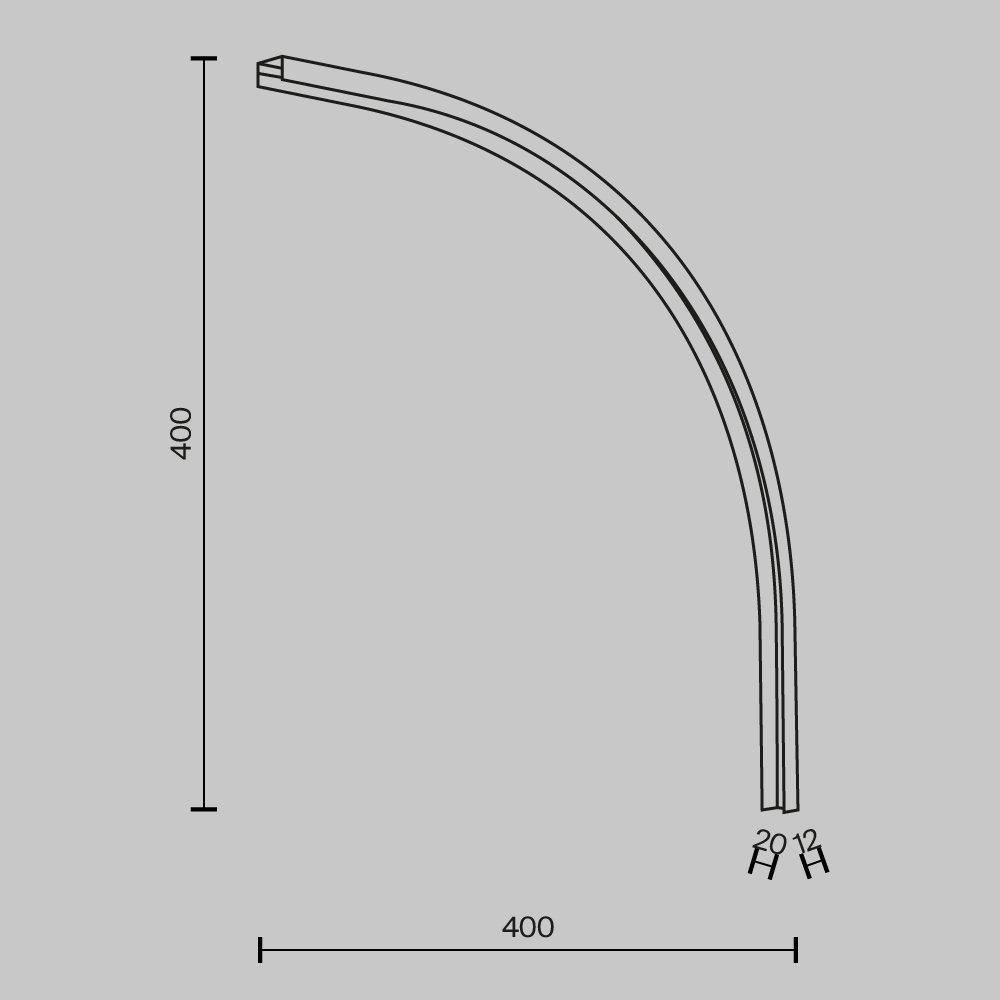 Коннектор радиусный внутренний Maytoni Basity TRA172ICL-R300-11B