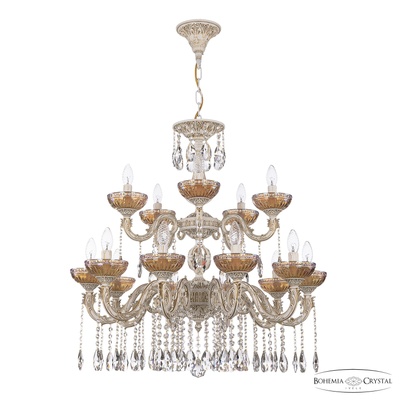 Подвесная люстра Bohemia Ivele Crystal AL79101/10+5/250/2D A WMG P Shampan/M-1G