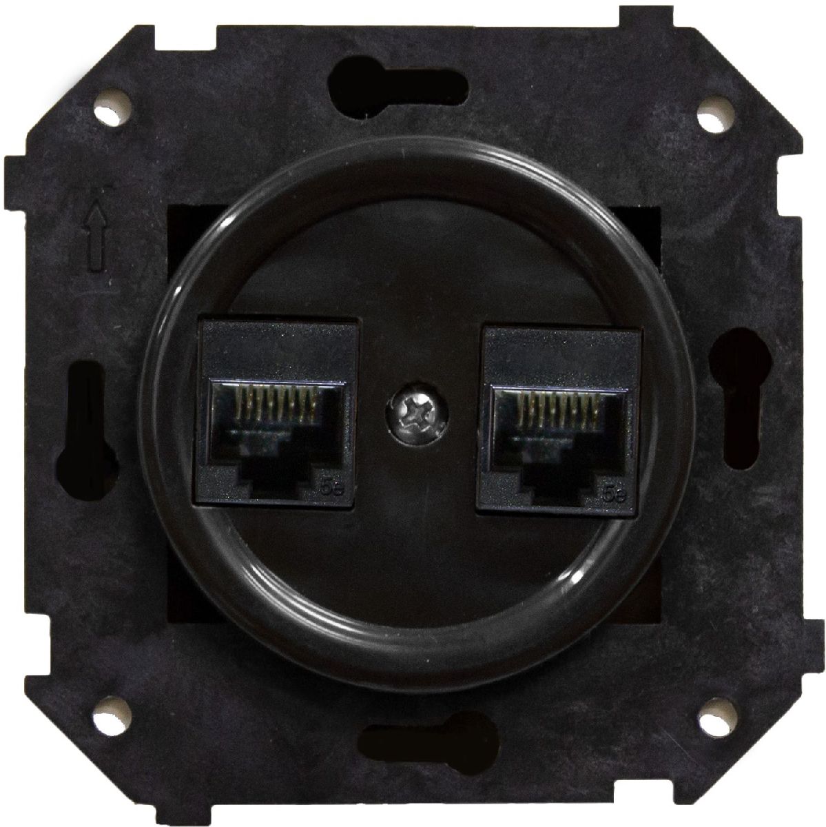 Розетка двойная компьютерная Bironi Шедель B3-302-23