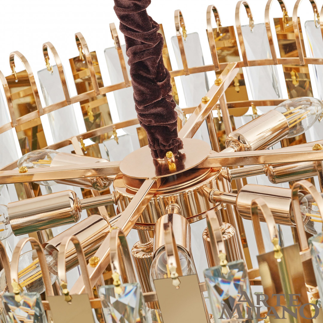 Подвесная люстра Arte Milano 25388.D600.H520.E14.11 G