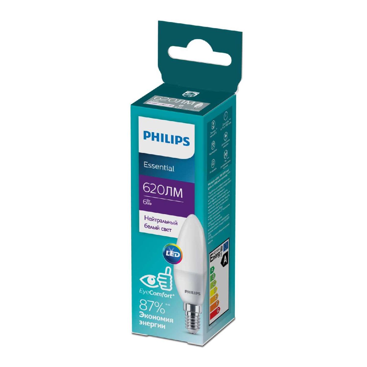 Светодиодная лампа Philips E14 6W 4000K 929002971107