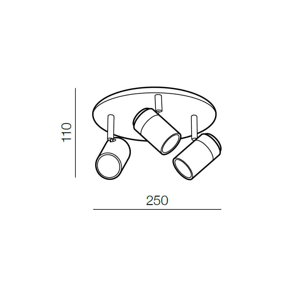 Спот Azzardo Noemie 3 round AZ2556