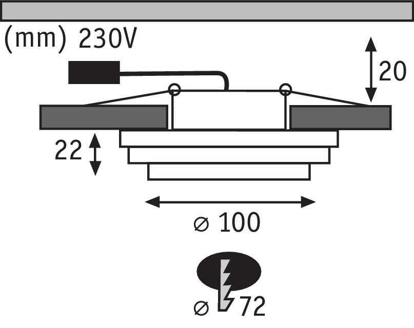 Встраиваемый светодиодный светильник Paulmann Premium Drip 92914