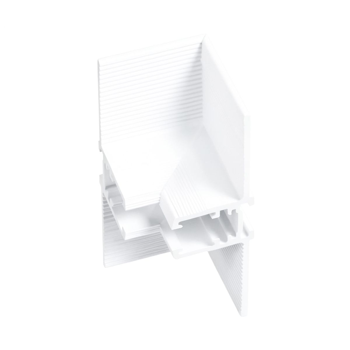 Коннектор угловой для встраиваемого магнитного шинопровода Arlight MAG-MICROCOSM-CON-FDW-L90-INT (WH) (IP20 Металл) 062721