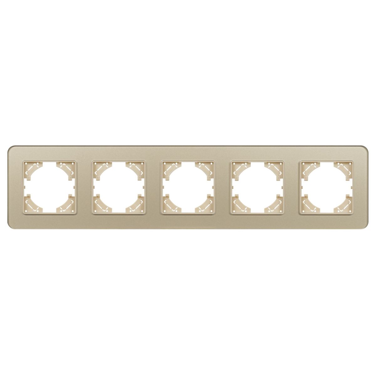 Рамка на 5 постов стеклянная Arlight FRM-OMALI-SFGS-5-GD 049723