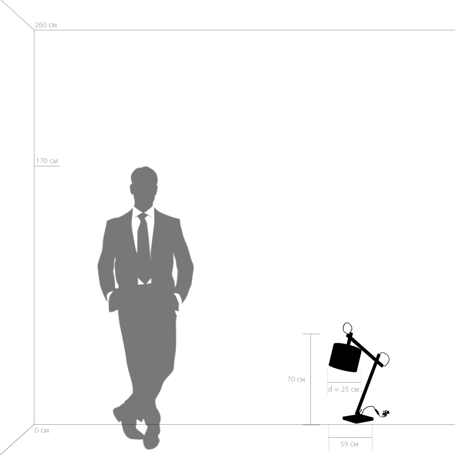 Настольная лампа Lightstar Meccano 766919