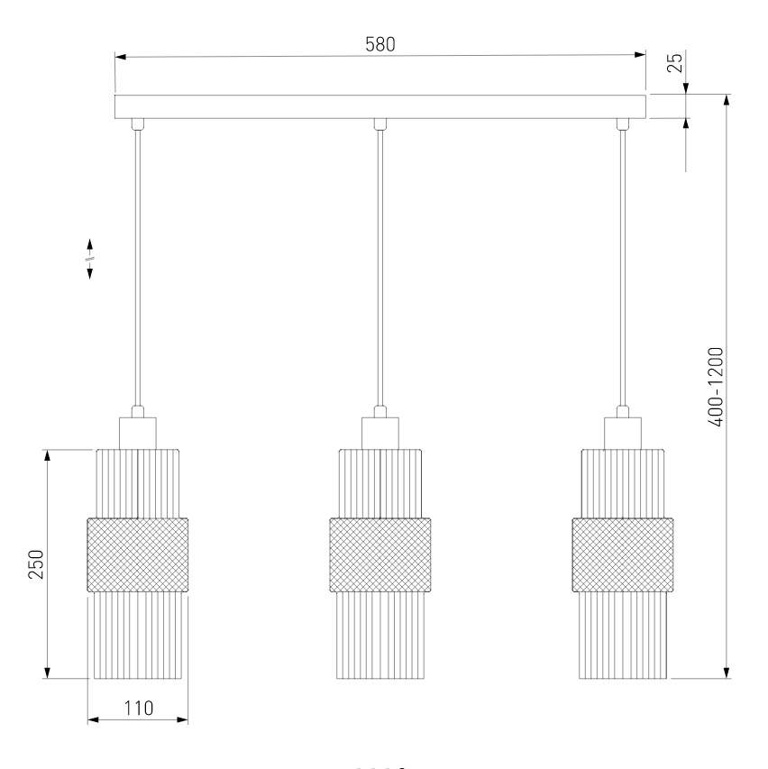 Подвесной светильник Eurosvet Soho 50209/3 бронза