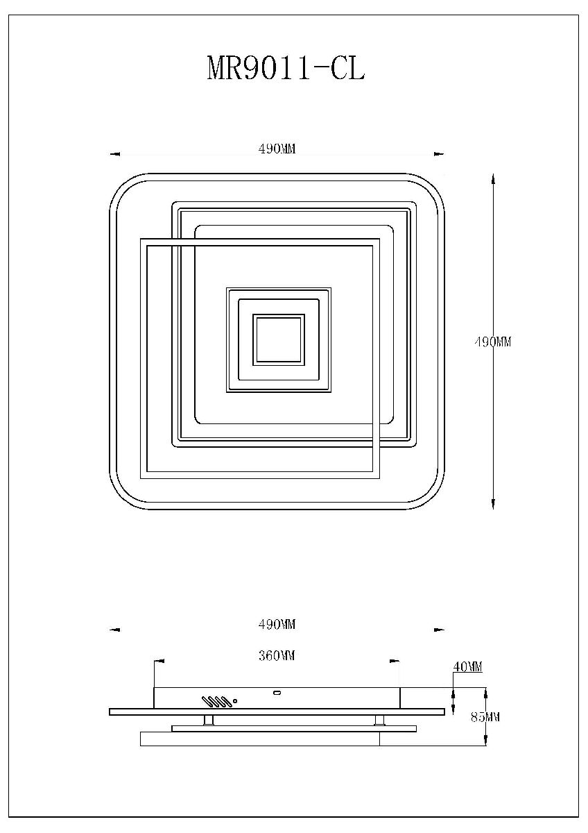 Потолочный светильник Myfar Galatea MR9011-CL