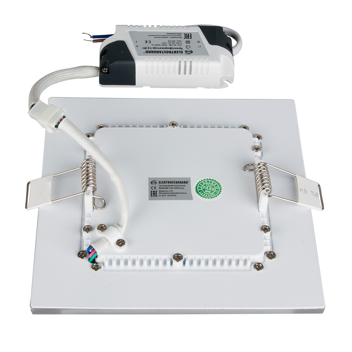 Встраиваемый светодиодный светильник Elektrostandard DLKS160 12W 4200K Blue 4690389081835