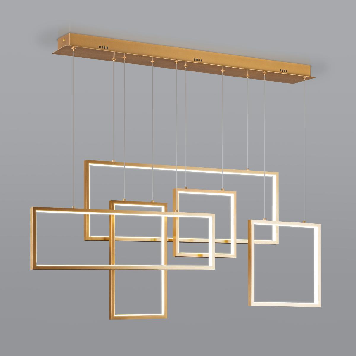 Подвесной светодиодный светильник Eurosvet Direct 90178/5 золото