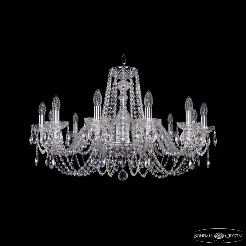 Подвесная люстра Bohemia Ivele Crystal 1402/12/300 Ni