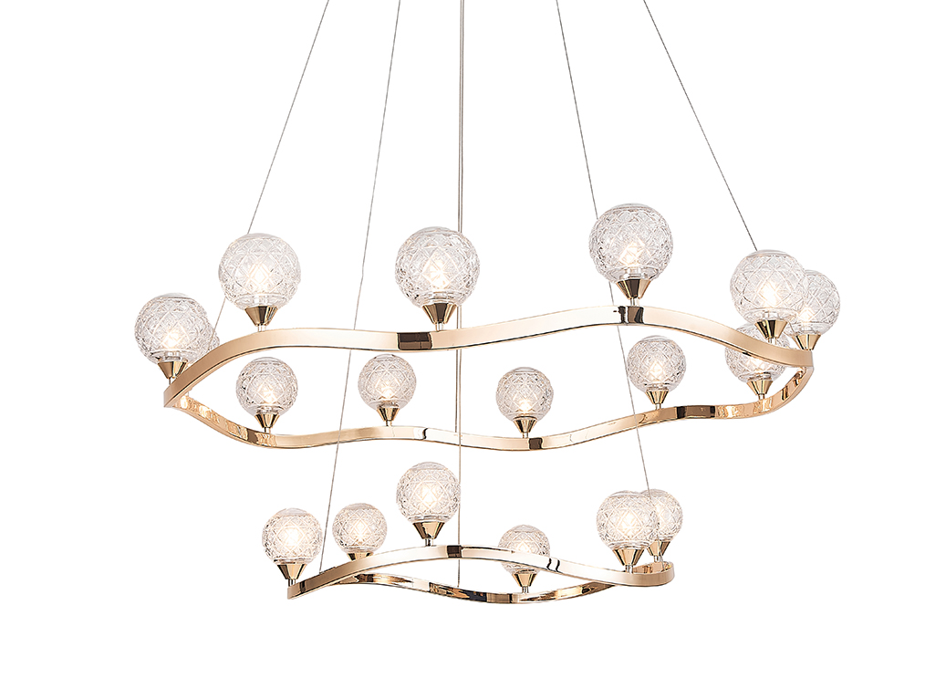 Подвесная люстра Newport 3818/S gold new М0065482