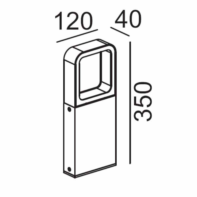 Уличный светодиодный светильник Lucide Trywo 27867/35/31