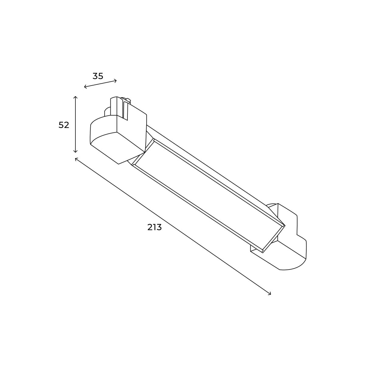 Трековый однофазный светильник Hesby Lighting Skylite HSBL_0048