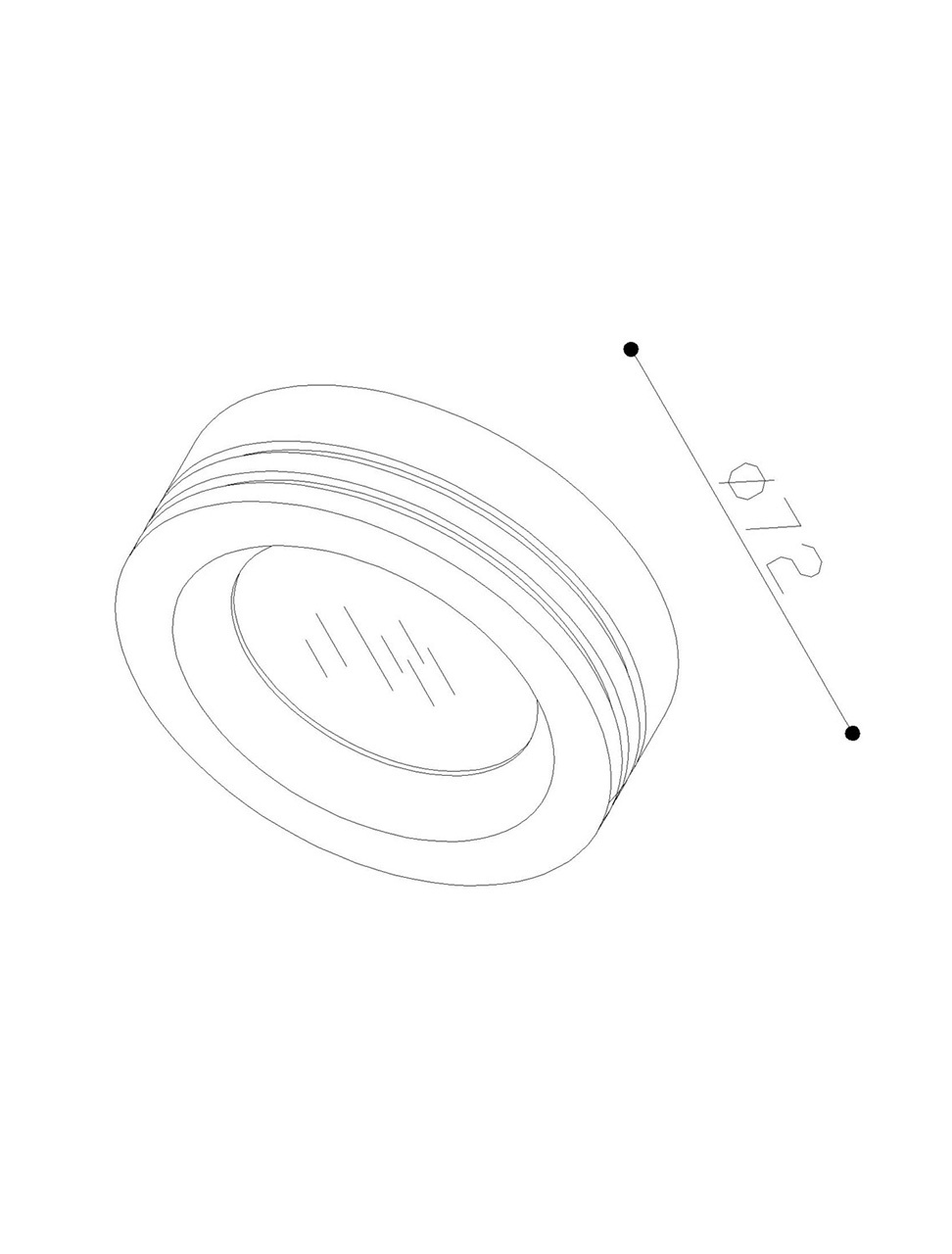 Встраиваемый светильник Lucide Shower Light 17980/01/12