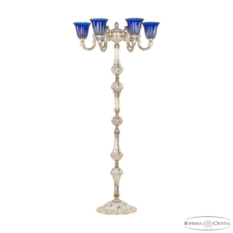 Торшер Bohemia Ivele Crystal Florence 71003T/6/175 GW P2 U Clear-Blue/H-1K