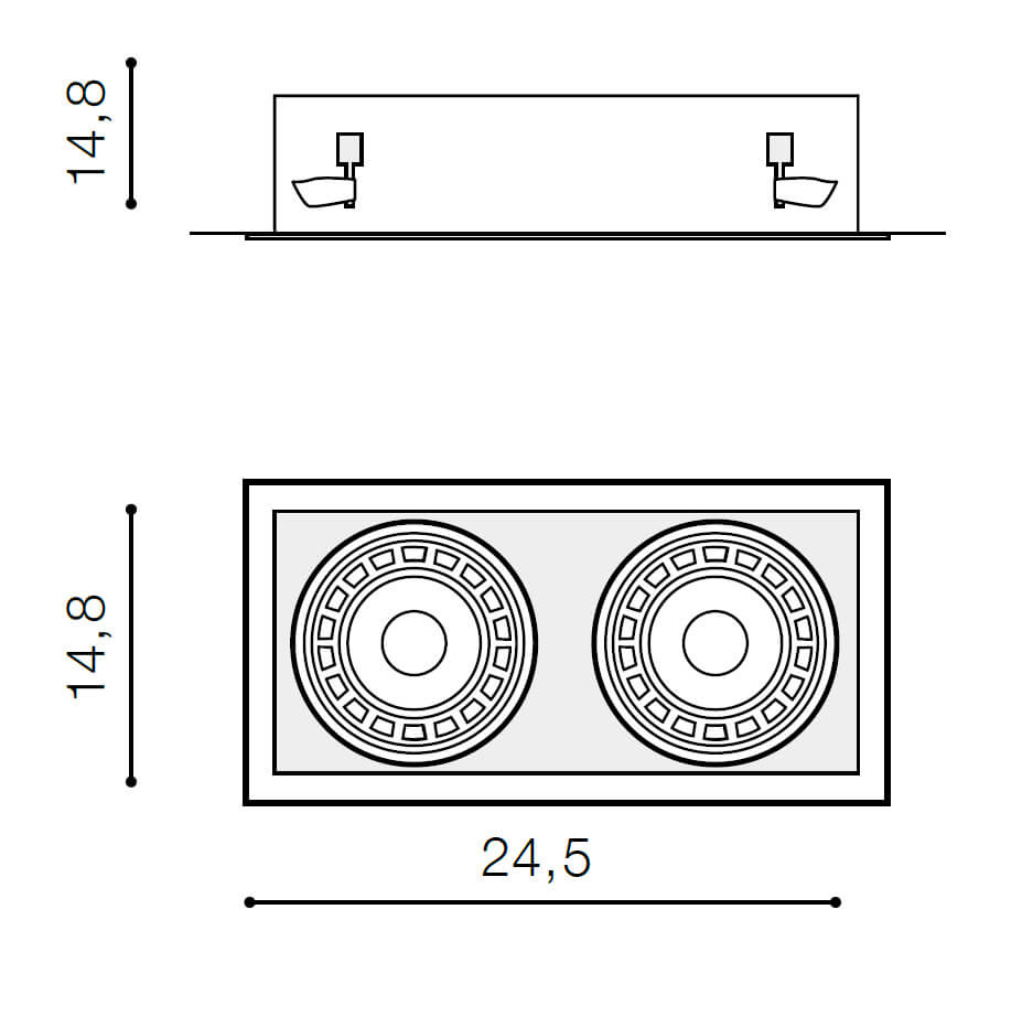 Встраиваемый светильник Azzardo Nova 2 AZ2876