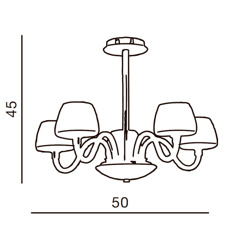 Подвесная люстра Azzardo Gloria 5 AZ0175