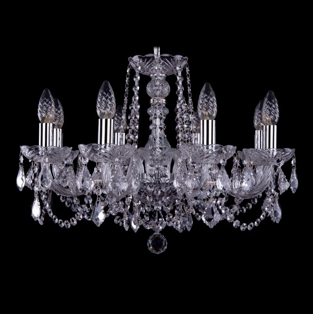 Подвесная люстра Bohemia Ivele 1402/8/195/Ni/Leafs