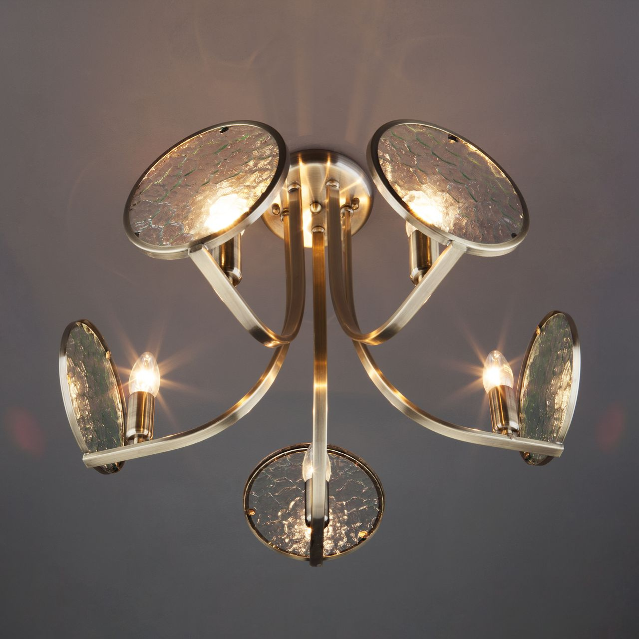 Потолочная люстра Eurosvet Cyrus 60073/5 античная бронза