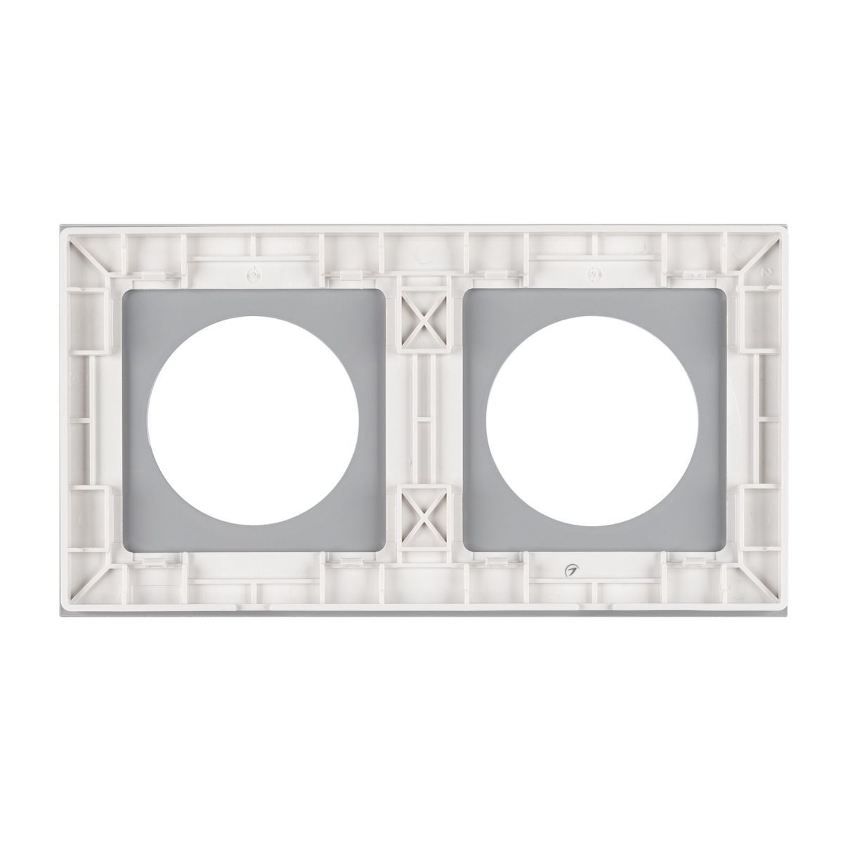 Рамка стеклянная на 2 поста Arlight FRM-GLARE-GC-2-WH 043835