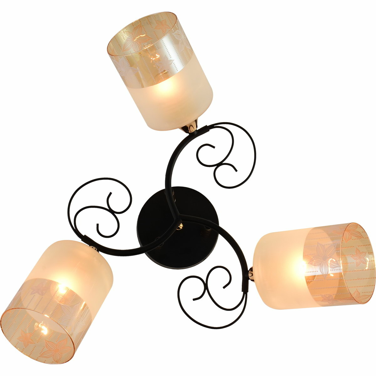 Люстра на штанге Reluce 01315-0.3-03 BK+FGD