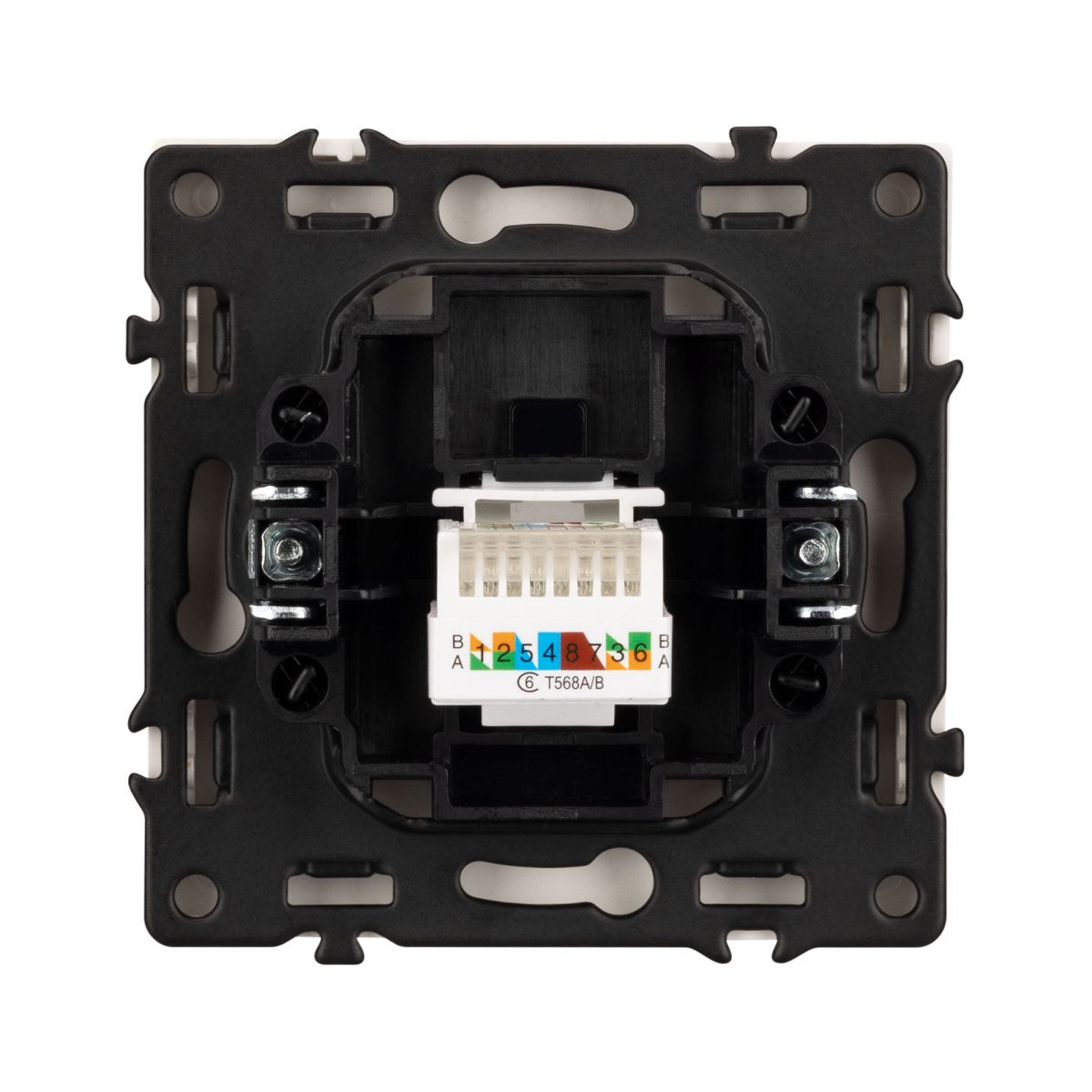 Розетка компьютерная софт-тач никель Arlight SCT-MPC1-SFPL-IS (RJ-45, CAT6) 059439(1)