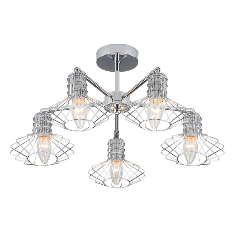Потолочная люстра Eurosvet Tranello 70108/5 хром