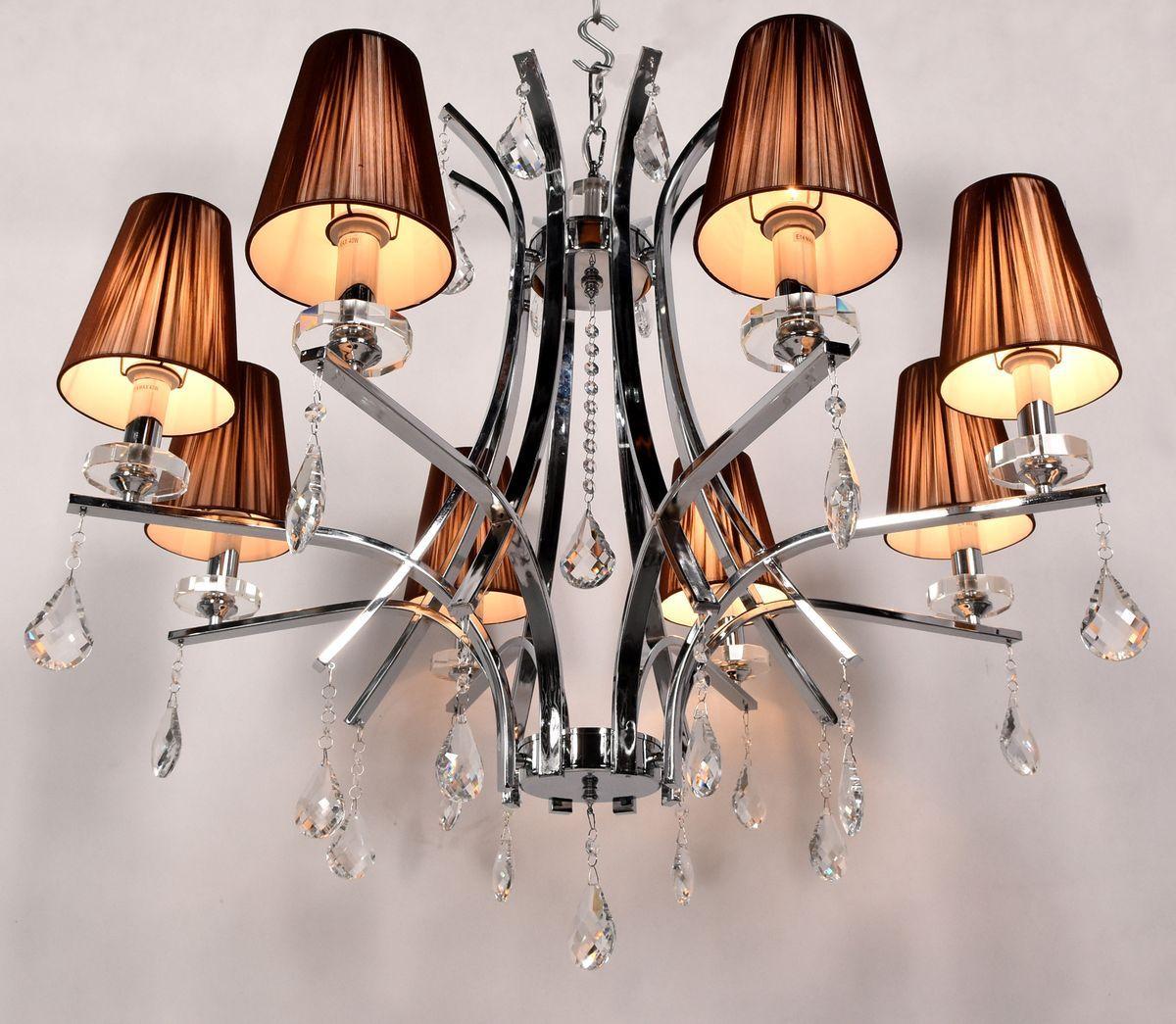 Подвесная люстра Lumina Deco Glamour LDP 66247-8 BR+CHR
