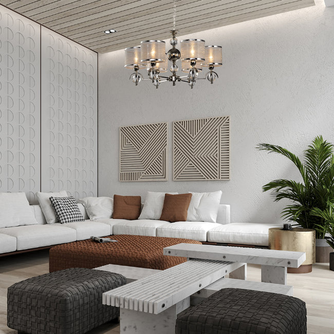 Подвесная люстра Lumien Hall Nemi LH1048/6H-NK