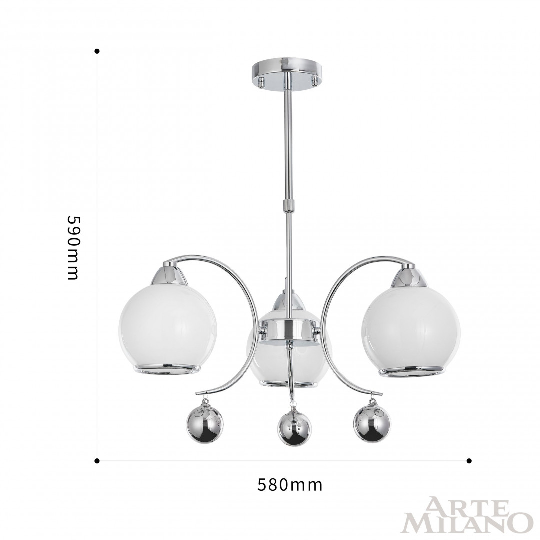Люстра на штанге Arte Milano Neapolis 276207/3 Ni
