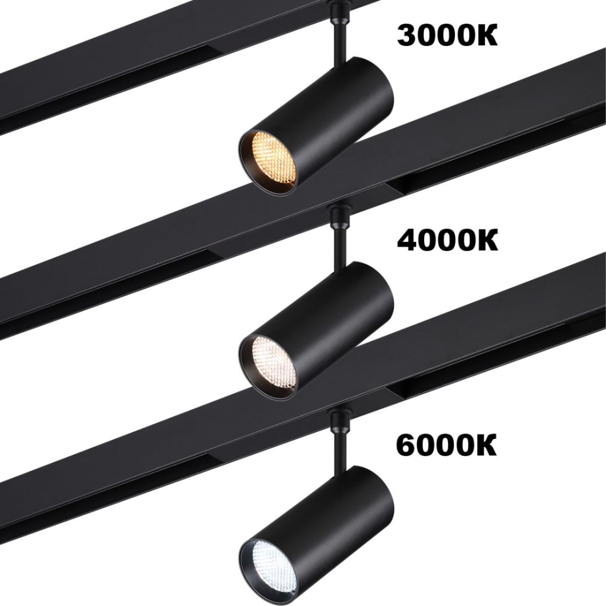 Трековый светодиодный светильник с переключателем цветовой темперетуры Novotech Port Vector 359956