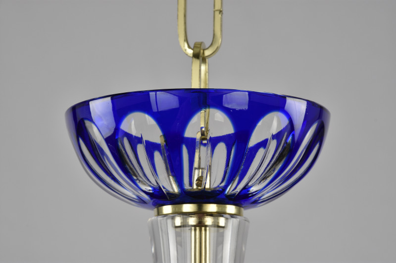 Подвесная люстра Bohemia Ivele Crystal 1308/12+6/360/2d G Cl/Clear-Blue/H-1I