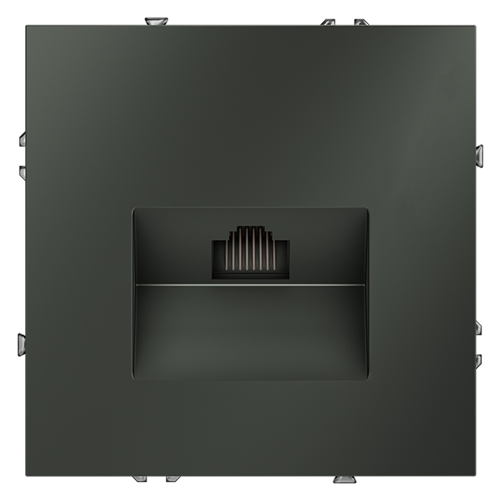 Розетка компьютерная Voltum S70 VLS060106 (титан)