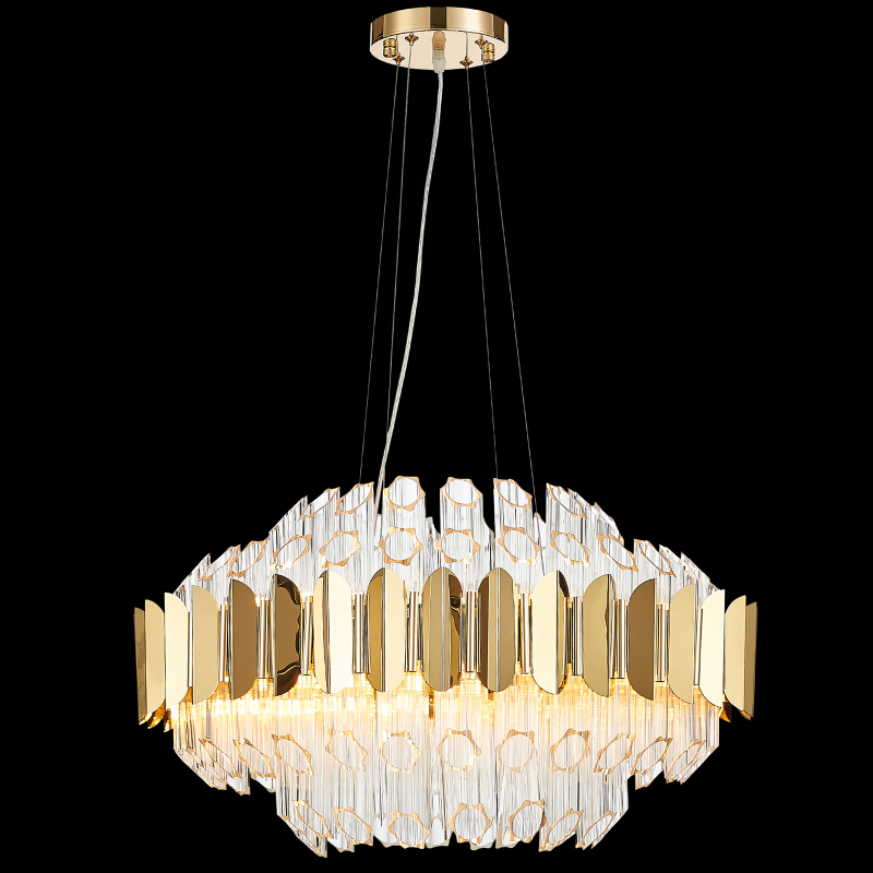 Подвесная люстра Natali Kovaltseva RIVERA 81443/12C GOLD