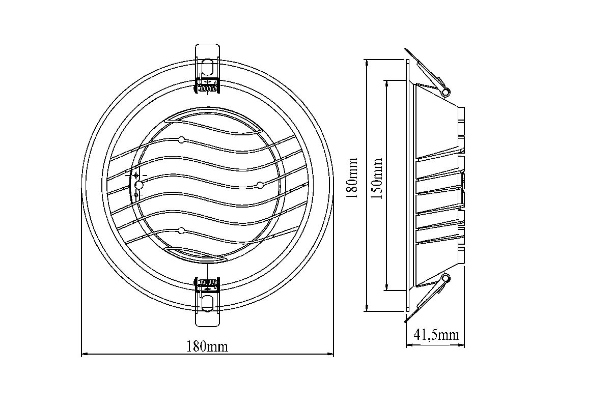 Встраиваемый светильник Fiberli CDEW-TECO 12130708