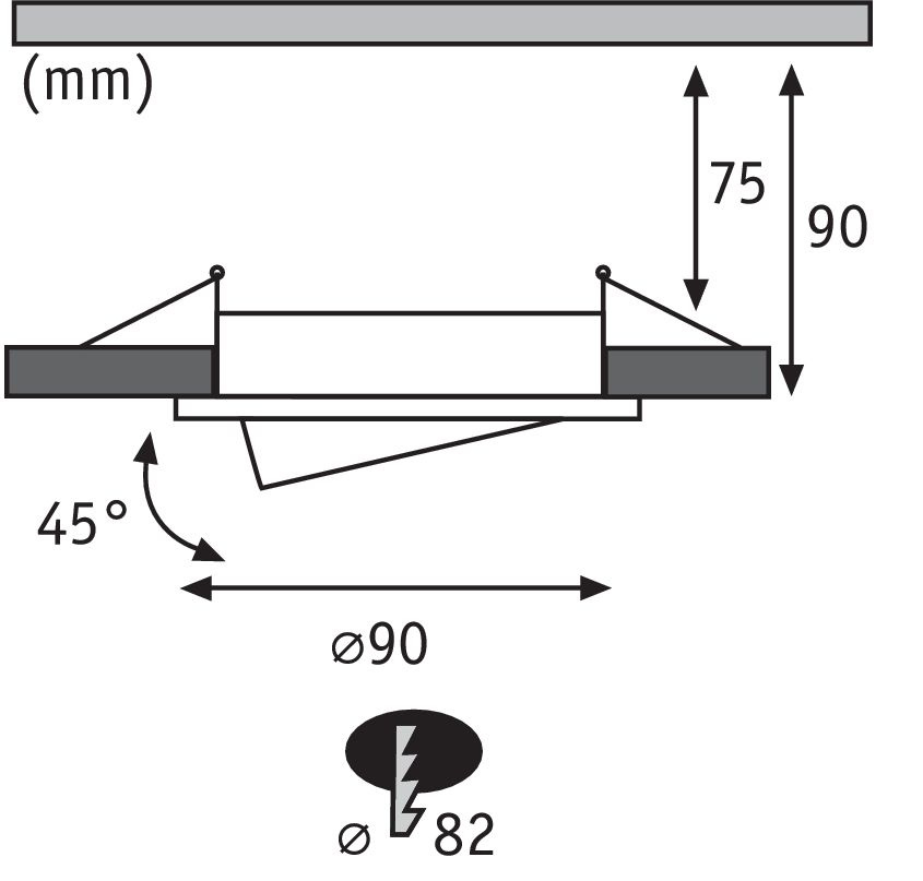 Встраиваемый светодиодный светильник Paulmann Drilled 92920