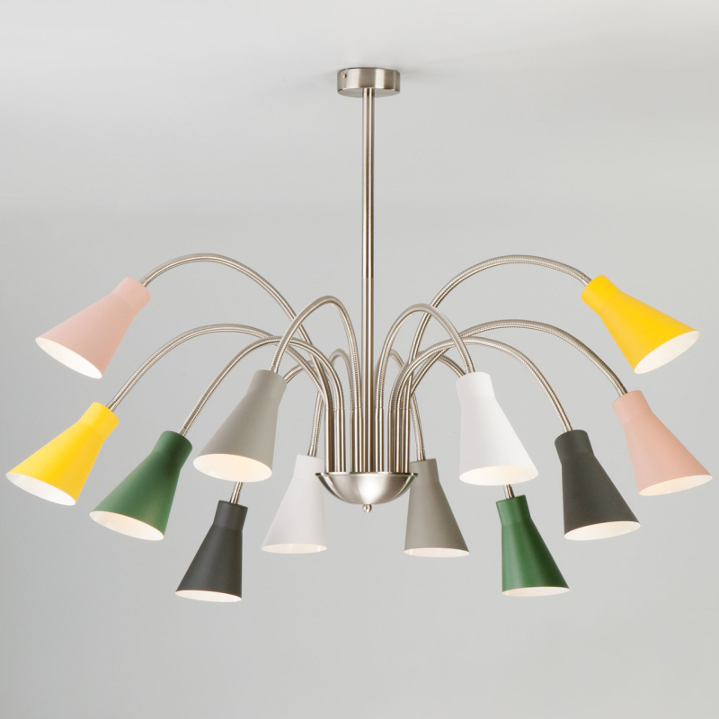 Подвесная люстра Eurosvet Pronto 70080/12 сатин-никель