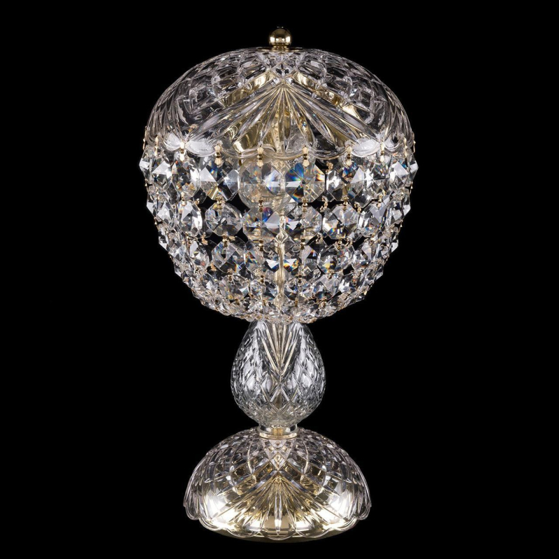 Настольная лампа хрустальная Bohemia Ivele 5010/22-42/G