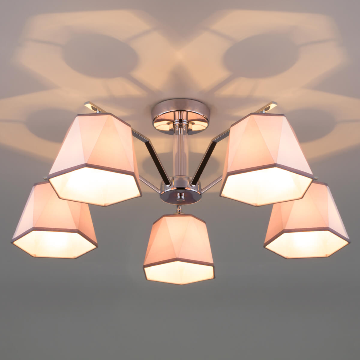 Потолочная люстра Eurosvet Corner 60076/5 хром