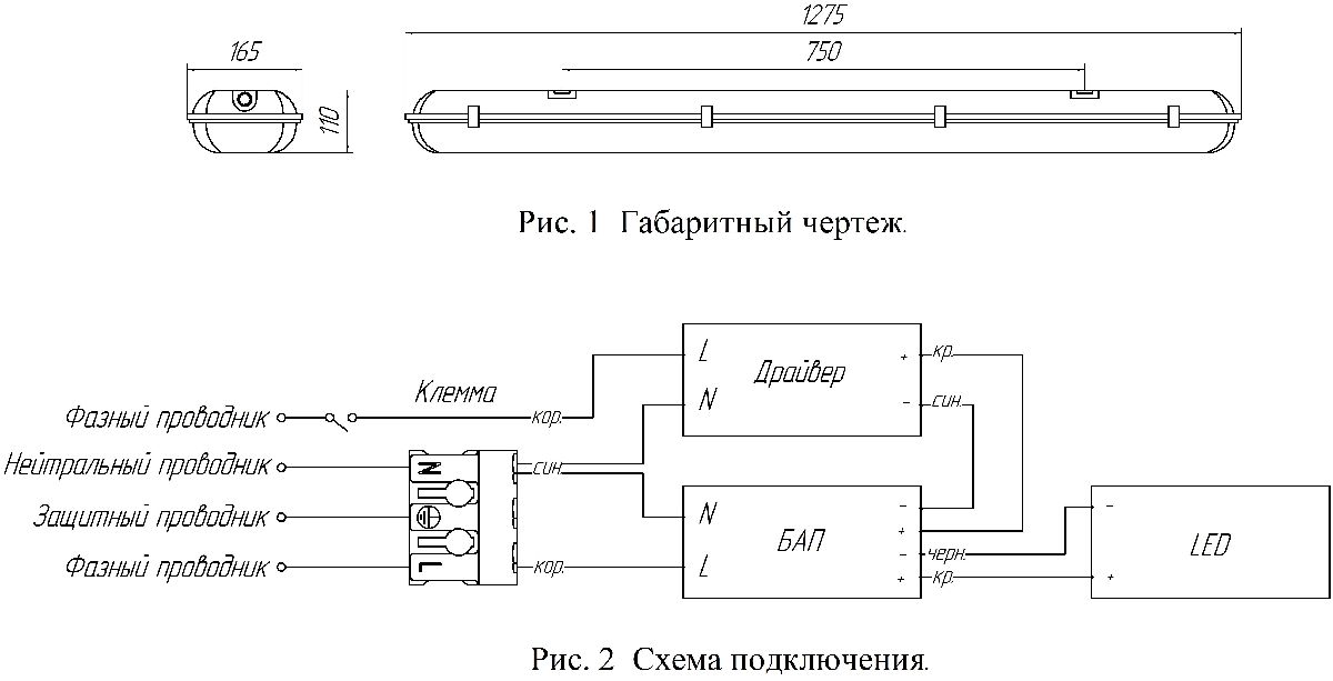 Линейный светильник Светон Компромисс 2-32-Д-120-0/ПТ/О-4К80-Н65-БАП3 CB-C0407071