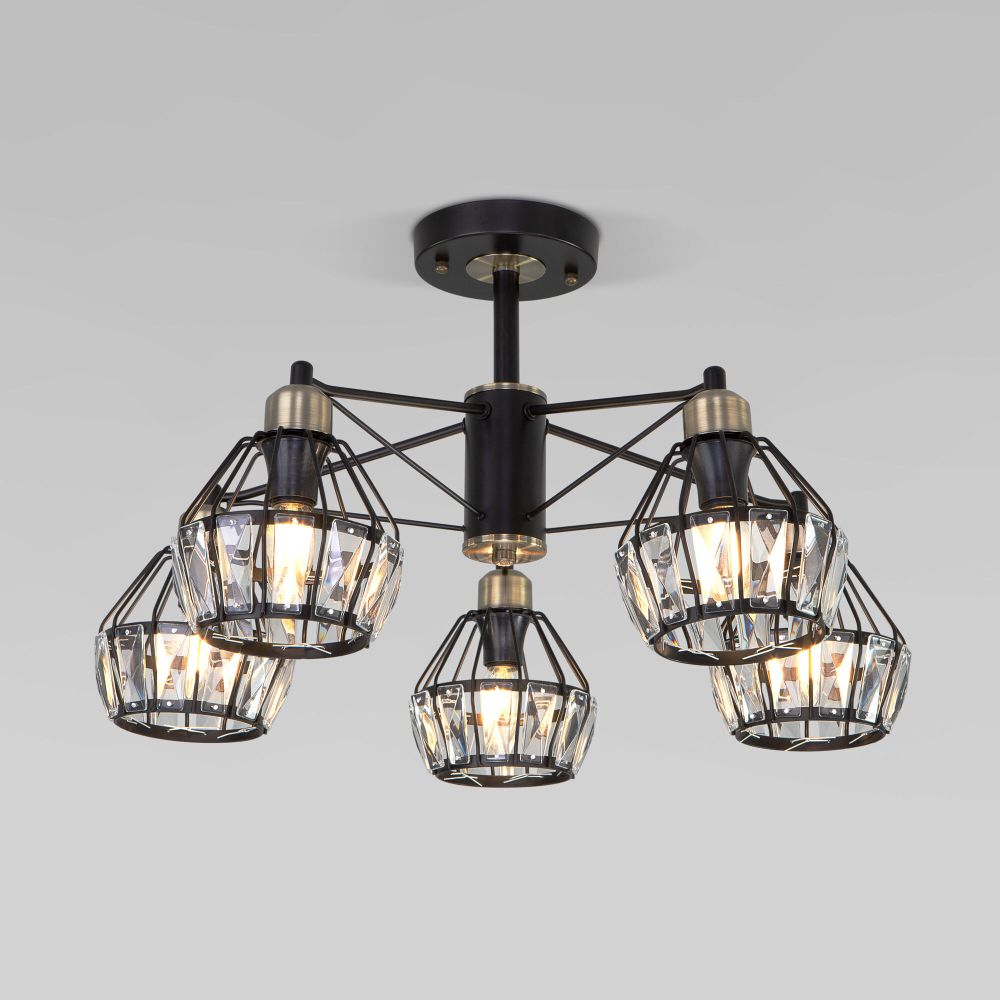 Потолочная люстра Eurosvet Lord 70075/5 черный