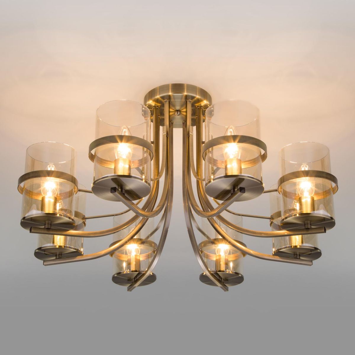 Потолочная люстра Eurosvet Coppa 60085/8 античная бронза